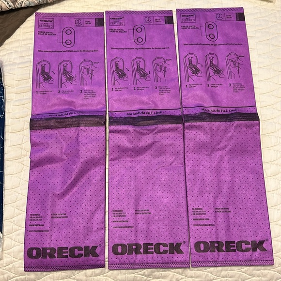 Oreck Hepa Filtration Order Fighting Vacuum Bags (3) Type CC + Bonus - Picture 4 of 6